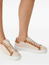 lace-up two-tone sneakers